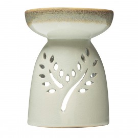 Aromalampa keramická na esenciální oleje BODHI - šedá